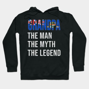 Grand Father Caymanian Grandpa The Man The Myth The Legend - Gift for Caymanian Dad With Roots From  Cayman Islands Hoodie